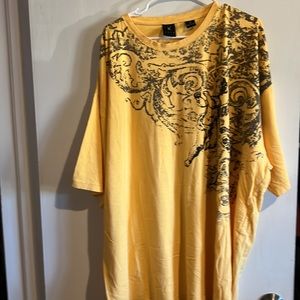 Karl Kani 4XL Gold Mens Shirt Short Sleeve Graphic 90's Y2K